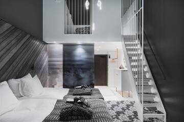 Фото номера Двухместный номер Делюкс с 2 отдельными кроватями Отель Design Hotel Levi г. Леви 5