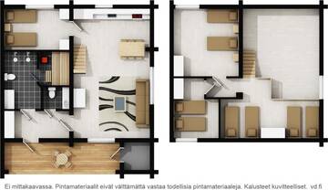 Фото номера Дом с 4 спальнями Дома для отпуска Levillas Martinmutka A &amp; B г. Леви 3